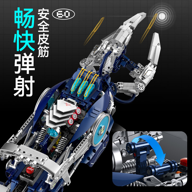 DOUBLE HEIGHT 60560 MÓNG VUỐT CƠ KHÍ bộ đồ chơi xếp lắp ráp ghép mô hình Technic Kỹ Thuật Công Nghệ Cao Mô Hình Phương Tiện 1690 khối