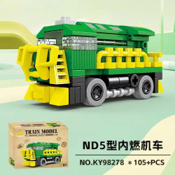 KAZI GBL BOZHI KY98278 Xếp hình lắp ráp ghép mô hình Xe lửa cổ điển 8 mẫu