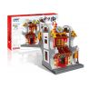 XINGBAO XB-01101 01101 XB01101 non  TIỆM THUỐC KHÁCH ĐIẾM TRANG SỨC LÒ RÈN bộ đồ chơi xếp lắp ráp ghép mô hình Mini Modular ZHONG HUA STREET Đường Phố Thu Nhỏ 1393 khối