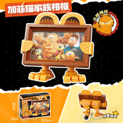 Femibox S44062 Garfield Family Xếp hình lắp ráp ghép mô hình Khung ảnh gia đình Garfield