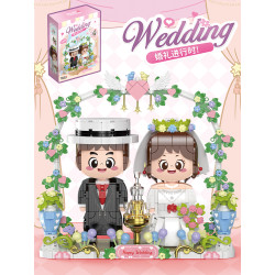 Femibox S2294 Garfield Family Xếp hình lắp ráp ghép mô hình Trong đám cưới