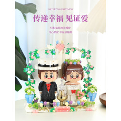 Femibox S2294 Garfield Family Xếp hình lắp ráp ghép mô hình Trong đám cưới