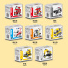Kozosha 2208-1 Xếp hình lắp ráp ghép mô hình 8 chiếc xe nhỏ