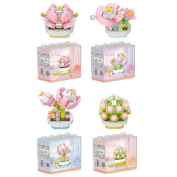Kozosha B2155 Xếp hình lắp ráp ghép mô hình Thiên đường thú cưng dễ thương: Câu chuyện hoa 4 mẫu
