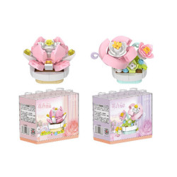 Kozosha B2155 Xếp hình lắp ráp ghép mô hình Thiên đường thú cưng dễ thương: Câu chuyện hoa 4 mẫu