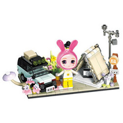 Kozosha B2156 Xếp hình lắp ráp ghép mô hình My Little Time 4 mẫu: cắm trại hoàng hôn, bồn tắm hoa, gian hàng cảnh đường phố, giờ giải trí