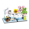 Kozosha B2156 Xếp hình lắp ráp ghép mô hình My Little Time 4 mẫu: cắm trại hoàng hôn, bồn tắm hoa, gian hàng cảnh đường phố, giờ giải trí