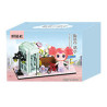 Kozosha B2156 Xếp hình lắp ráp ghép mô hình My Little Time 4 mẫu: cắm trại hoàng hôn, bồn tắm hoa, gian hàng cảnh đường phố, giờ giải trí