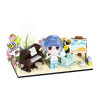 Kozosha B2156 Xếp hình lắp ráp ghép mô hình My Little Time 4 mẫu: cắm trại hoàng hôn, bồn tắm hoa, gian hàng cảnh đường phố, giờ giải trí