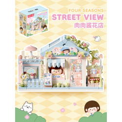 Femibox S2305 Four Seasons Street View Xếp hình lắp ráp ghép mô hình Cảnh đường phố mùa nước sốt thịt: Cửa hàng hoa nước sốt thịt