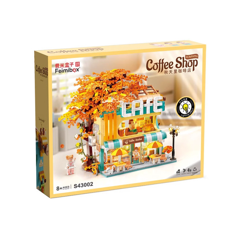Femibox S43002 Coffee Shop Xếp hình lắp ráp ghép mô hình quán cà phê mùa thu