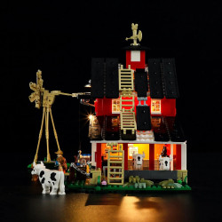 Lumibricks FunWhole F9037 Xếp hình lắp ráp ghép mô hình Cuộc sống nông trại: Chuồng bò