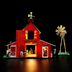 Lumibricks FunWhole F9037 Xếp hình lắp ráp ghép mô hình Cuộc sống nông trại: Chuồng bò