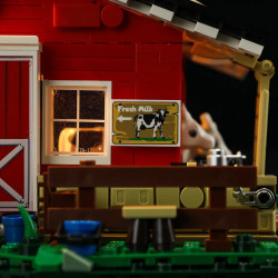 Lumibricks FunWhole F9037 Xếp hình lắp ráp ghép mô hình Cuộc sống nông trại: Chuồng bò