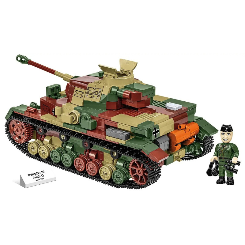 COBI 2592 PzKpfw IV Ausf. G Xếp hình lắp ráp ghép mô hình Xe tăng IV của Đức