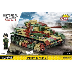 COBI 2592 PzKpfw IV Ausf. G Xếp hình lắp ráp ghép mô hình Xe tăng IV của Đức