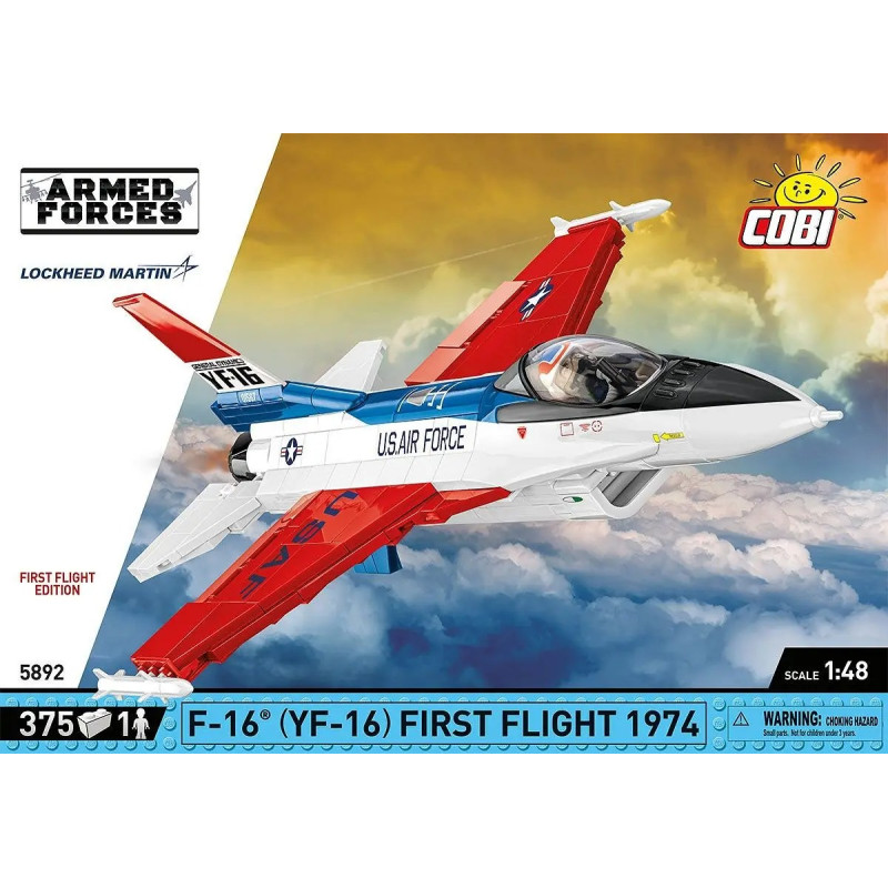 COBI 5892 F-16 First Flight 1974 Xếp hình lắp ráp ghép mô hình Chuyến bay đầu tiên của F-16 vào năm 1974
