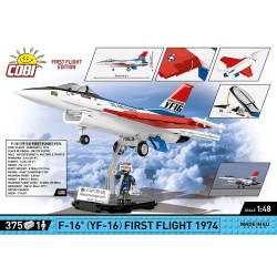COBI 5892 F-16 First Flight 1974 Xếp hình lắp ráp ghép mô hình Chuyến bay đầu tiên của F-16 vào năm 1974