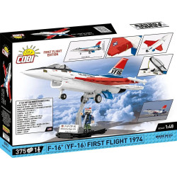 COBI 5892 F-16 First Flight 1974 Xếp hình lắp ráp ghép mô hình Chuyến bay đầu tiên của F-16 vào năm 1974