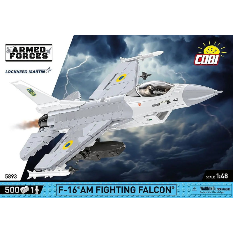 COBI 5893 F-16AM Fighting Falcon Xếp hình lắp ráp ghép mô hình tiêm kích F-16AM