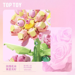TOP TOY TC2705 Flower Music Romance Xếp hình lắp ráp ghép mô hình Hộp nhạc hoa chuồn chuồn