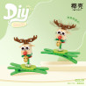 Coconut 7112 Xếp hình lắp ráp ghép mô hình kẹp tóc nai sừng tấm
