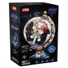 JAKI CK005 Globe Explore Xếp hình lắp ráp ghép mô hình Space Fun: Khám phá quả địa cầu lúc bình minh Phi hành gia