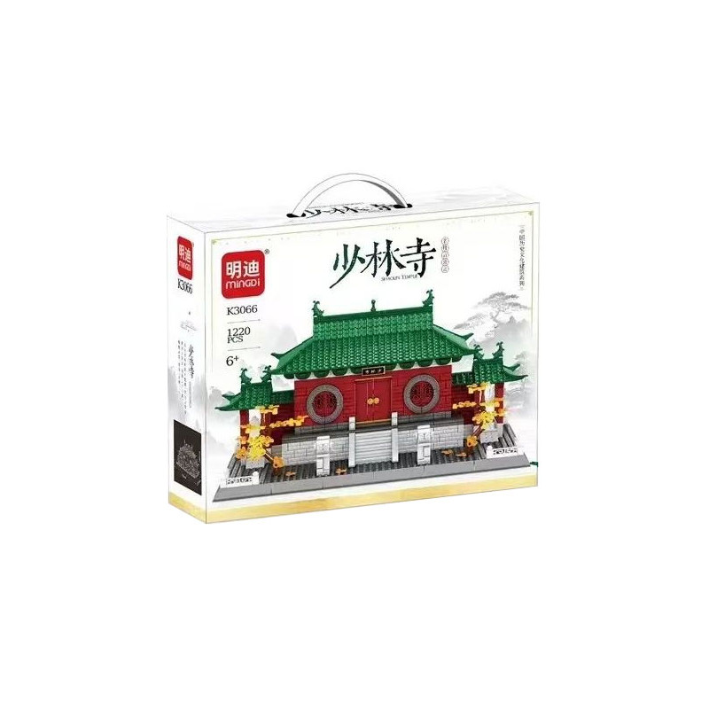 minGDi LEIBAO K3066 Xếp hình lắp ráp ghép mô hình Kiến trúc lịch sử Trung Quốc: Thiếu Lâm Tự
