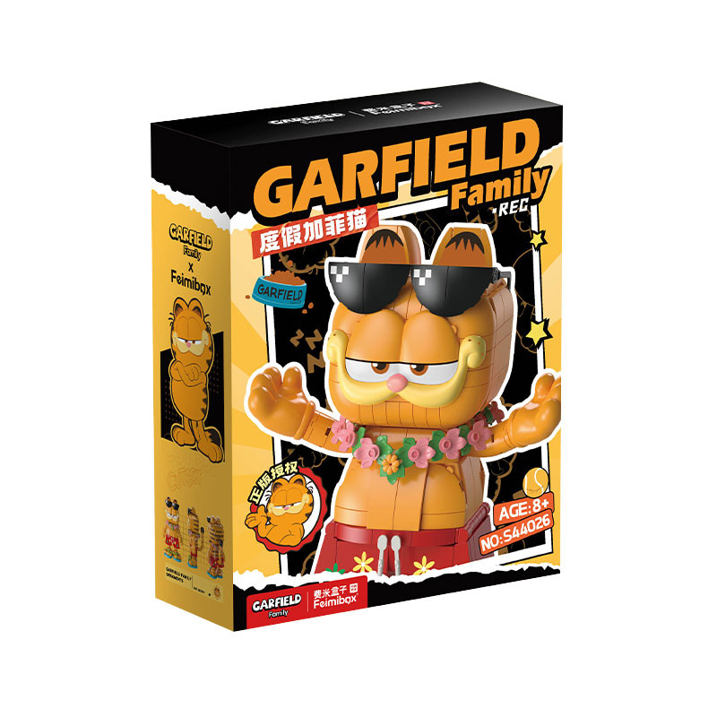 Femibox S44026 Garfield Family Xếp hình lắp ráp ghép mô hình Gia đình Garfield: Garfield đi nghỉ