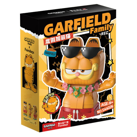 Femibox S44026 Garfield Family Xếp hình lắp ráp ghép mô hình Gia đình Garfield: Garfield đi nghỉ