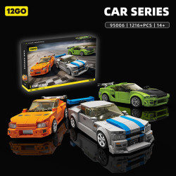 12GO 95006 Xếp hình lắp ráp ghép mô hình Mô hình Fast and Furious 3