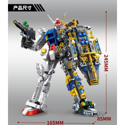 LY 11032 Xếp hình lắp ráp ghép mô hình Máy hòa bình Cyborg