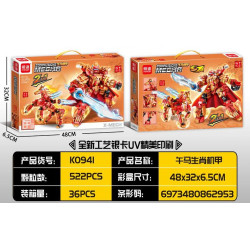 minGDi LEIBAO K0941 Zodiac Signs Mecha Xếp hình lắp ráp ghép mô hình Cơ Khí Cung Hoàng Đạo: Ngựa
