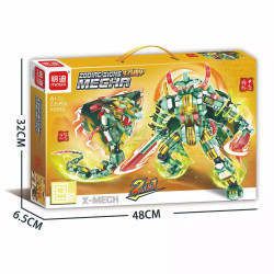 minGDi LEIBAO K0942 Zodiac Signs Mecha Xếp hình lắp ráp ghép mô hình Cơ Khí Cung Hoàng Đạo: Rắn