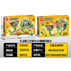 minGDi LEIBAO K0942 Zodiac Signs Mecha Xếp hình lắp ráp ghép mô hình Cơ Khí Cung Hoàng Đạo: Rắn
