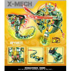 minGDi LEIBAO K0942 Zodiac Signs Mecha Xếp hình lắp ráp ghép mô hình Cơ Khí Cung Hoàng Đạo: Rắn