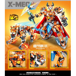 minGDi LEIBAO K0943 Zodiac Signs Mecha Xếp hình lắp ráp ghép mô hình Cơ giáp hoàng đạo: Hổ