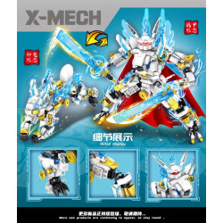 minGDi LEIBAO K0944 Zodiac Signs Mecha Xếp hình lắp ráp ghép mô hình Cơ Khí Cung Hoàng Đạo: Thỏ