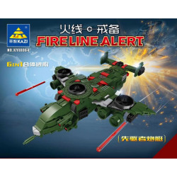 KAZI GBL BOZHI KY81064 Fireline Alert Xếp hình lắp ráp ghép mô hình Báo cháy Pioneer Gunship 6 tổ hợp