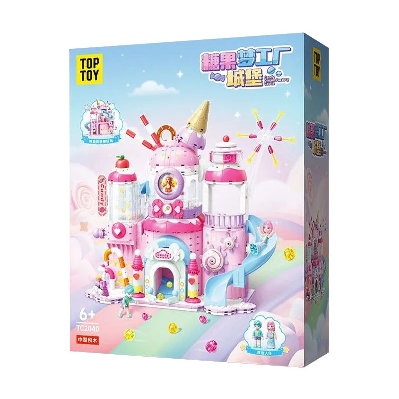 TOP TOY TC2040 Candy Dream Factory Castle Xếp hình lắp ráp ghép mô hình Lâu đài nhà máy kẹo giấc mơ