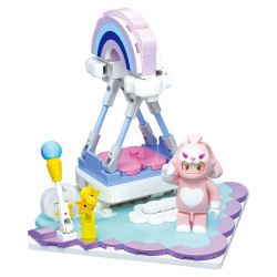 WISE BLOCK AULDEY HA392204 Xếp hình lắp ráp ghép mô hình Yuanmeng Star: Tham khảo 5 mô hình của Star Dream Plaza: thủy phi cơ, bể bơi, bập bênh, máy chơi game, đàn piano