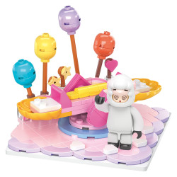 WISE BLOCK AULDEY HA392204 Xếp hình lắp ráp ghép mô hình Yuanmeng Star: Tham khảo 5 mô hình của Star Dream Plaza: thủy phi cơ, bể bơi, bập bênh, máy chơi game, đàn piano