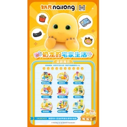 WISE BLOCK AULDEY HA392403 Xếp hình lắp ráp ghép mô hình Hộp mù cuộc sống gia đình Nailong 9 kiểu
