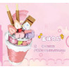 SEMBO 615062 SEMBO 615063 SEMBO 615064 SEMBO 615065 SEMBO 615066 SEMBO 615067 Xếp hình lắp ráp ghép mô hình Hành tinh kẹo: Lâu đài hình nón 6 tổ hợp Bầu trời đầy sao Muối biển, Ô long đào, Dứa chanh, Tuyết đầu hoa anh đào, Dâu tây, Mận khoai môn