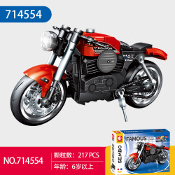 SEMBO 714553 Xếp hình lắp ráp ghép mô hình Thế Giới Xe Nổi Tiếng Xe Máy BK2