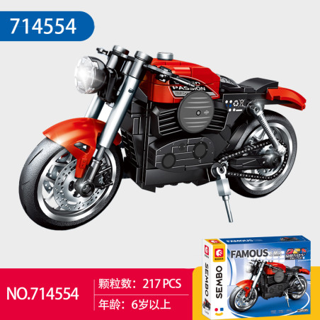 SEMBO 714553 Xếp hình lắp ráp ghép mô hình Thế Giới Xe Nổi Tiếng Xe Máy BK2