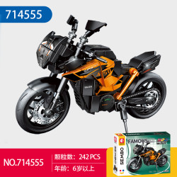 SEMBO 714554 Xếp hình lắp ráp ghép mô hình Thế Giới Xe Nổi Tiếng Xe Máy BK2