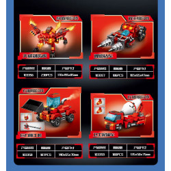 SEMBO 103356 SEMBO 103357 SEMBO 103358 SEMBO 103359 Mecha Of Steel Xếp hình lắp ráp ghép mô hình Cơ Khí Thép: Hỏa Hổ Tướng