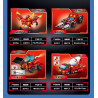 SEMBO 103356 SEMBO 103357 SEMBO 103358 SEMBO 103359 Mecha Of Steel Xếp hình lắp ráp ghép mô hình Cơ Khí Thép: Hỏa Hổ Tướng