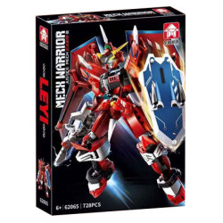 Le Yi 62065 Mech Warrior Justice Mech Xếp hình lắp ráp ghép mô hình Máy Công Lý